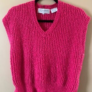 Vintage Pink Sweater Vest